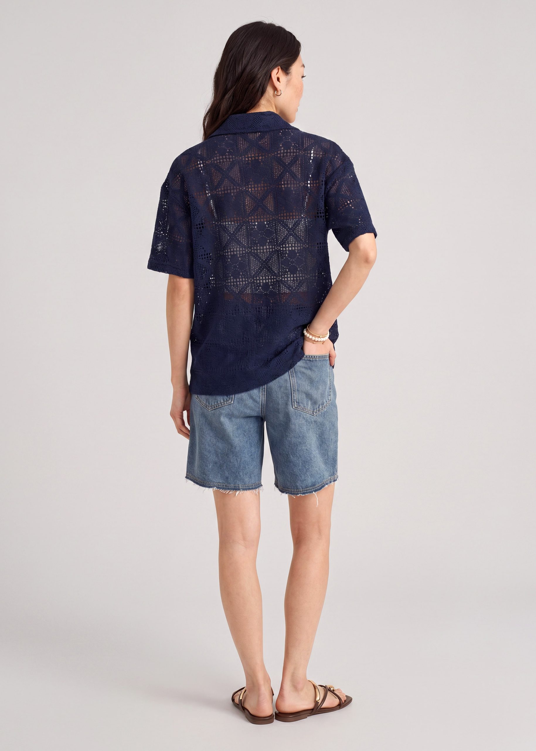Crochet Relaxed Shirt - Image 5