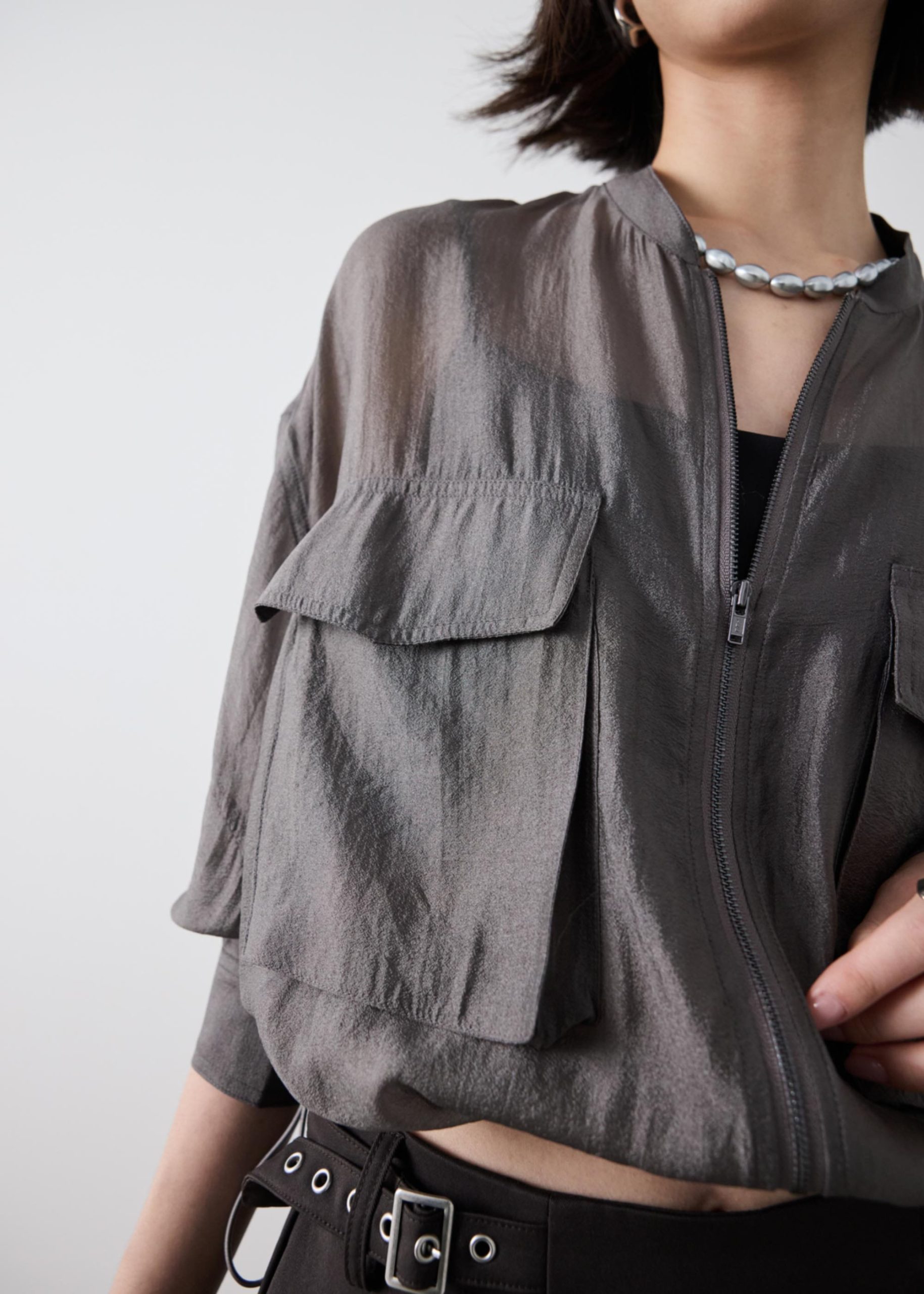 Georgette Cargo Jacket - Image 5