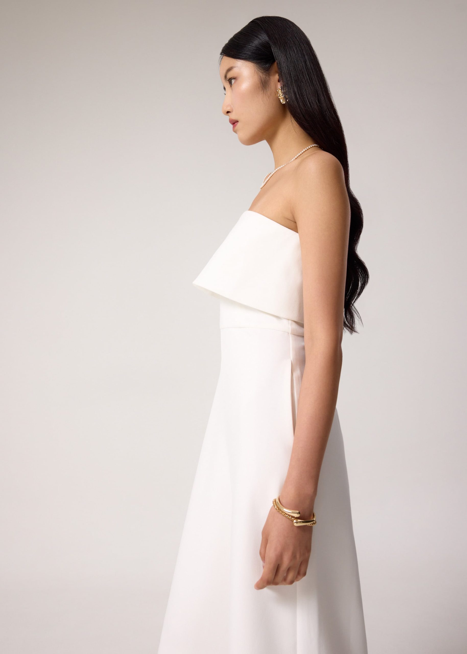 Ponte Tube High Rise Wide Leg Jumpsuit - Image 4