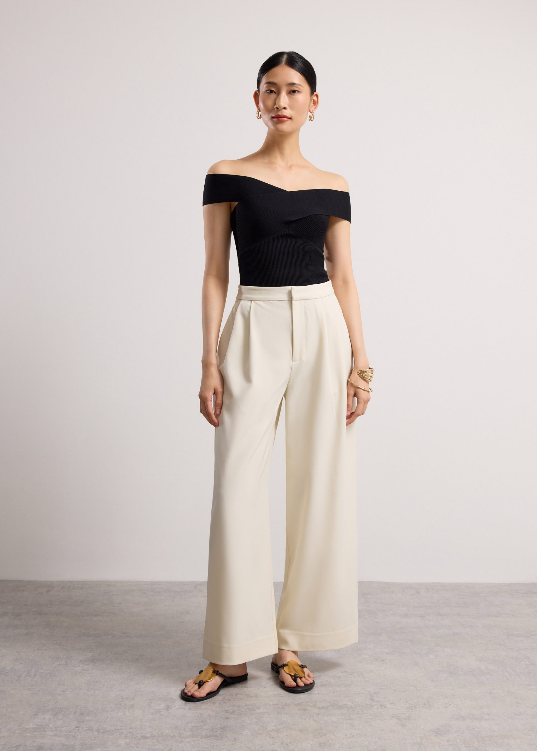 Aditi Multi-way Cross Over Knit Top - Image 7