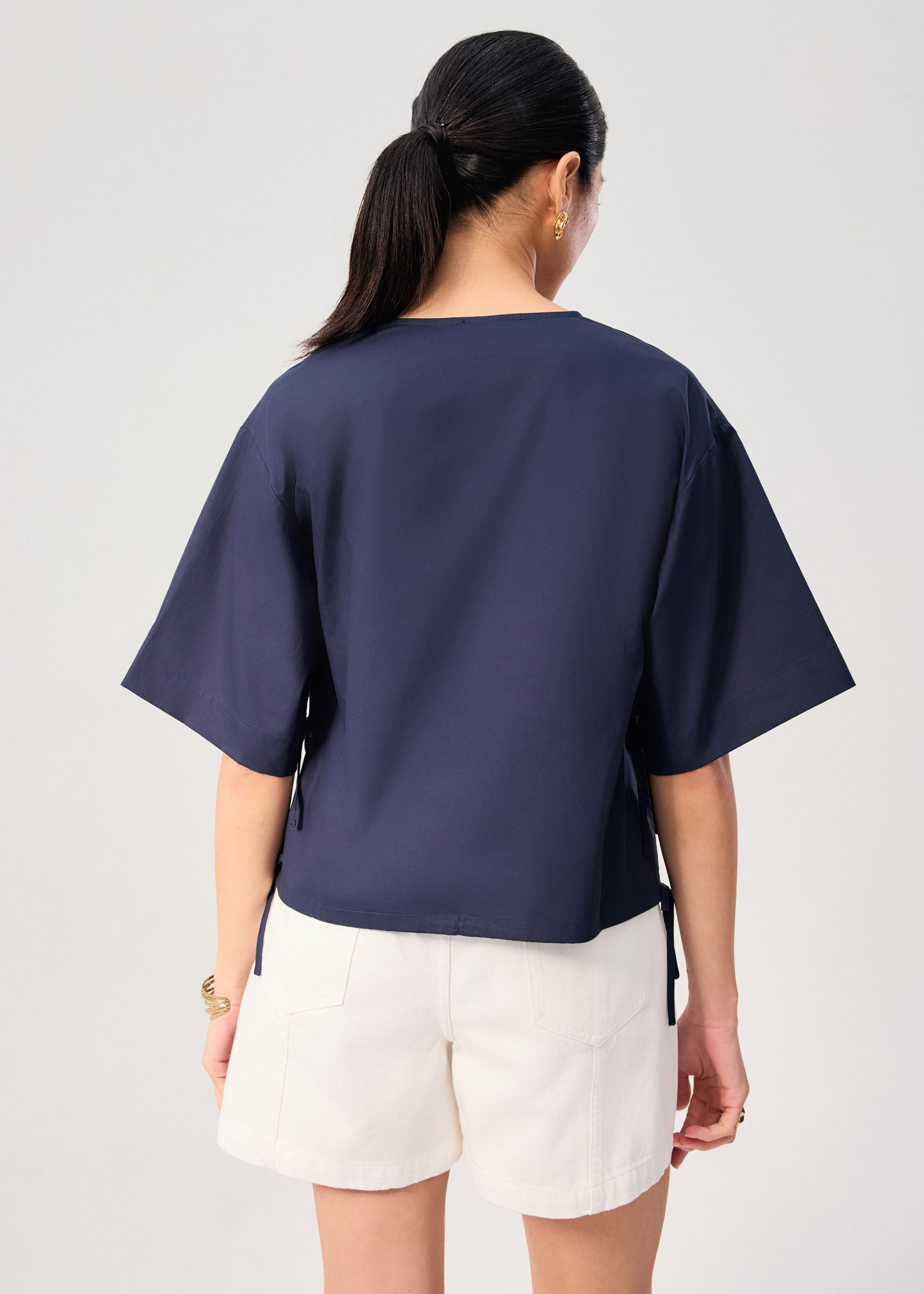 Shay Cotton Notch Boxy Top - Image 11
