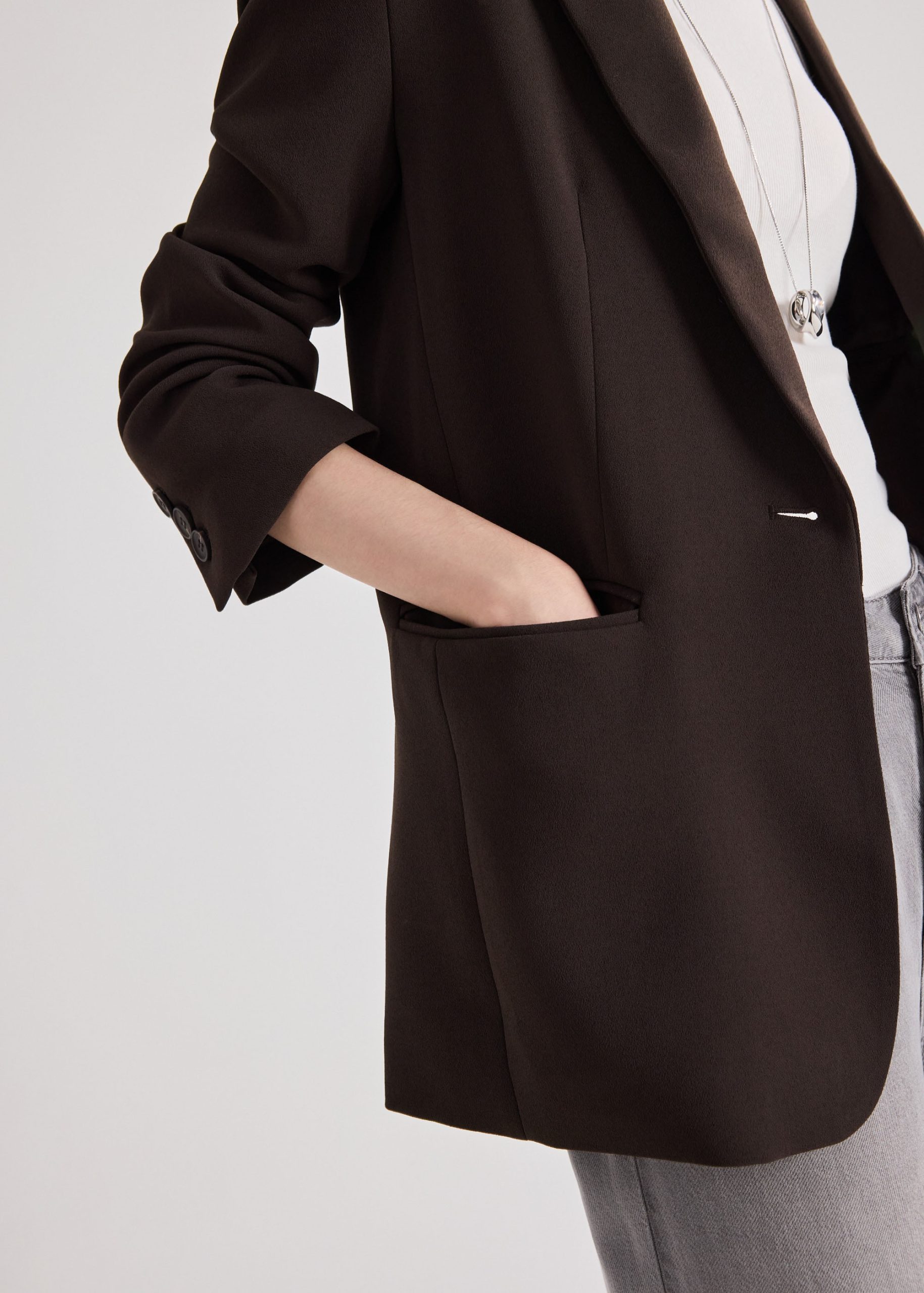Rachel RuchedReady® Crepe Blazer - Image 9