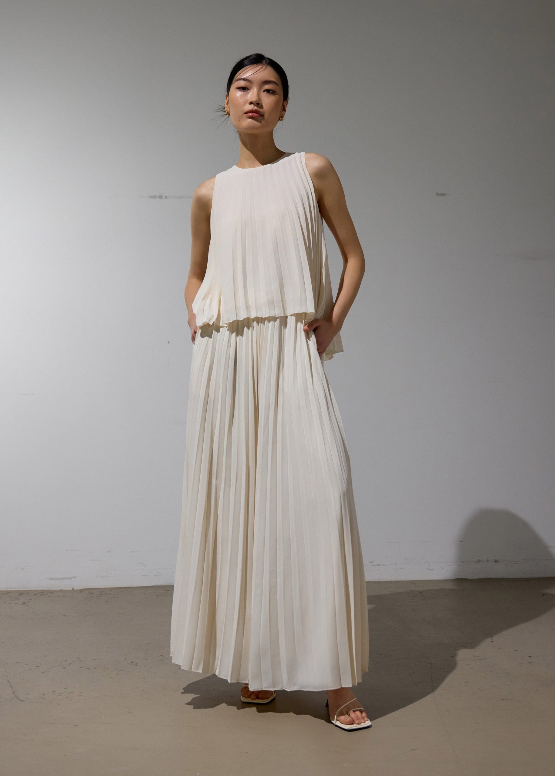 Wei Sunray Pleated Trapeze Shell Top - Image 9